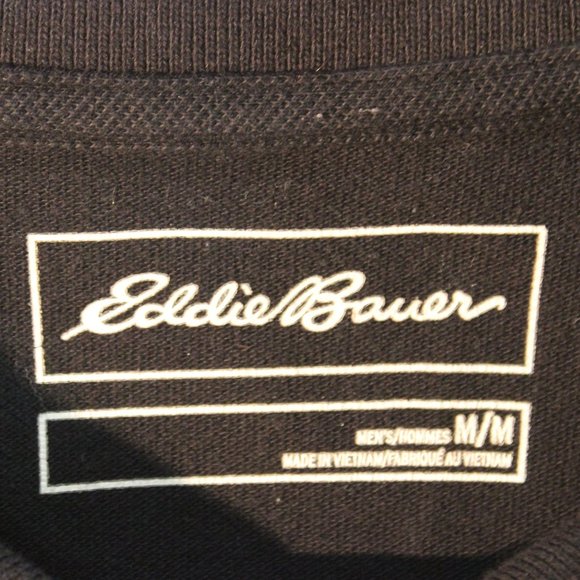 Eddie Bauer Men's polo Shirt | Black | Medium - Picture 3 of 3
